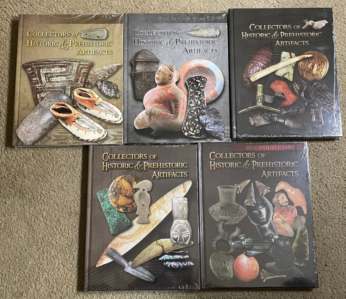 Brand New Collectors of Historic & Prehistoric Artifacts Complete 5 Volume Set
