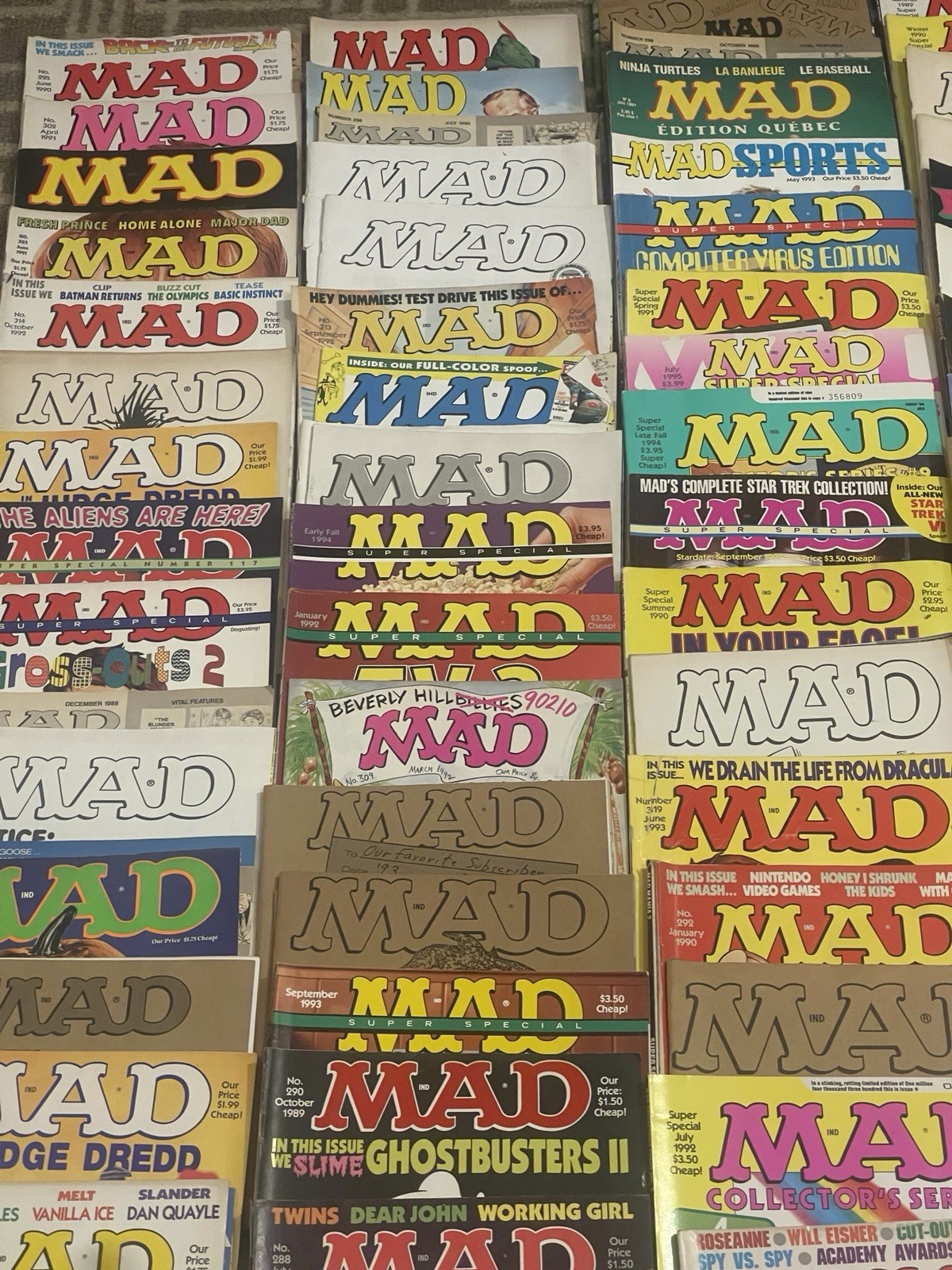 Lot of 94 Vintage 1990s MAD MAGAZINE Collectors Series Special Vintage Ephemera