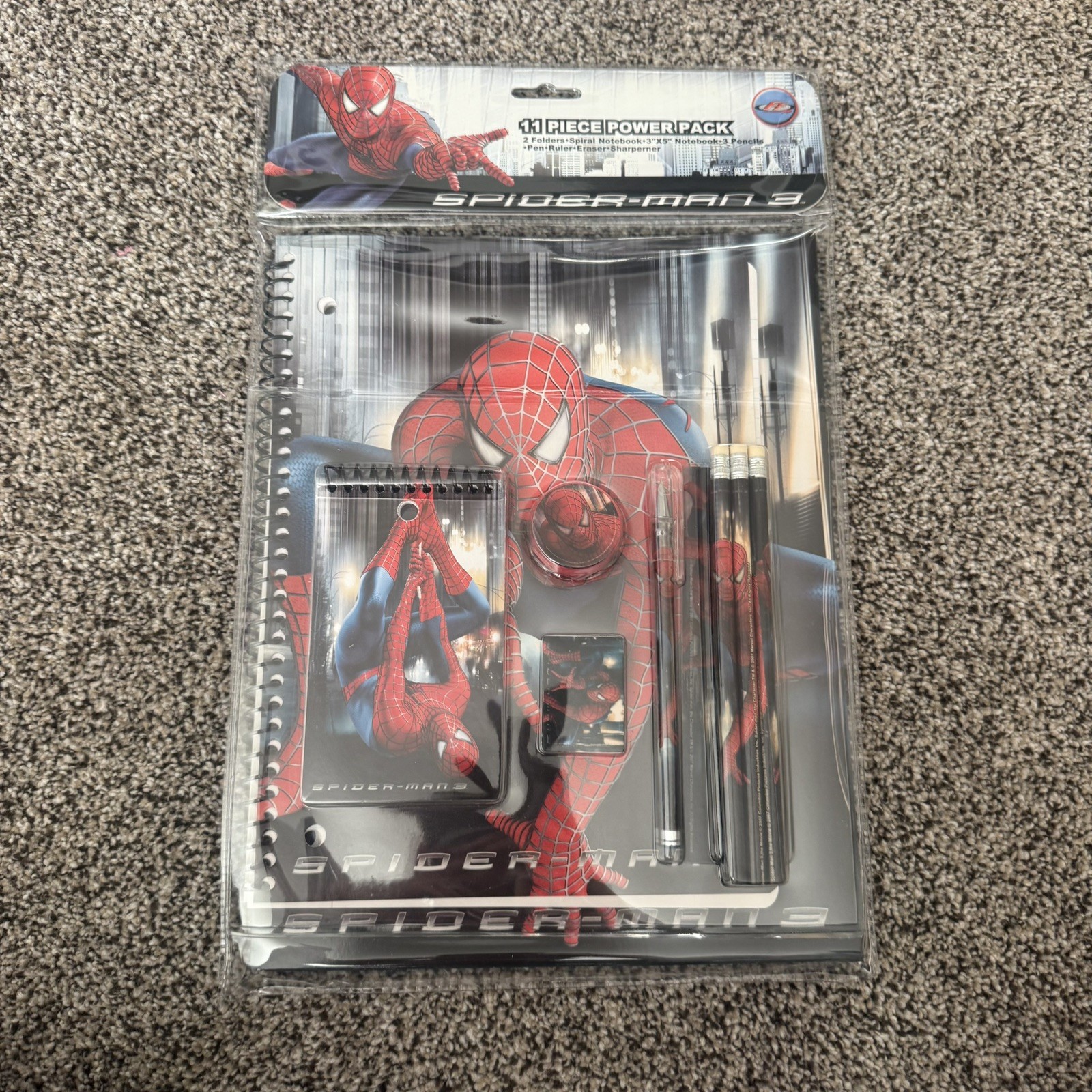 2007 Spider-Man 3 Movie 11 Piece Power Pack Set Official Movie Merchandise