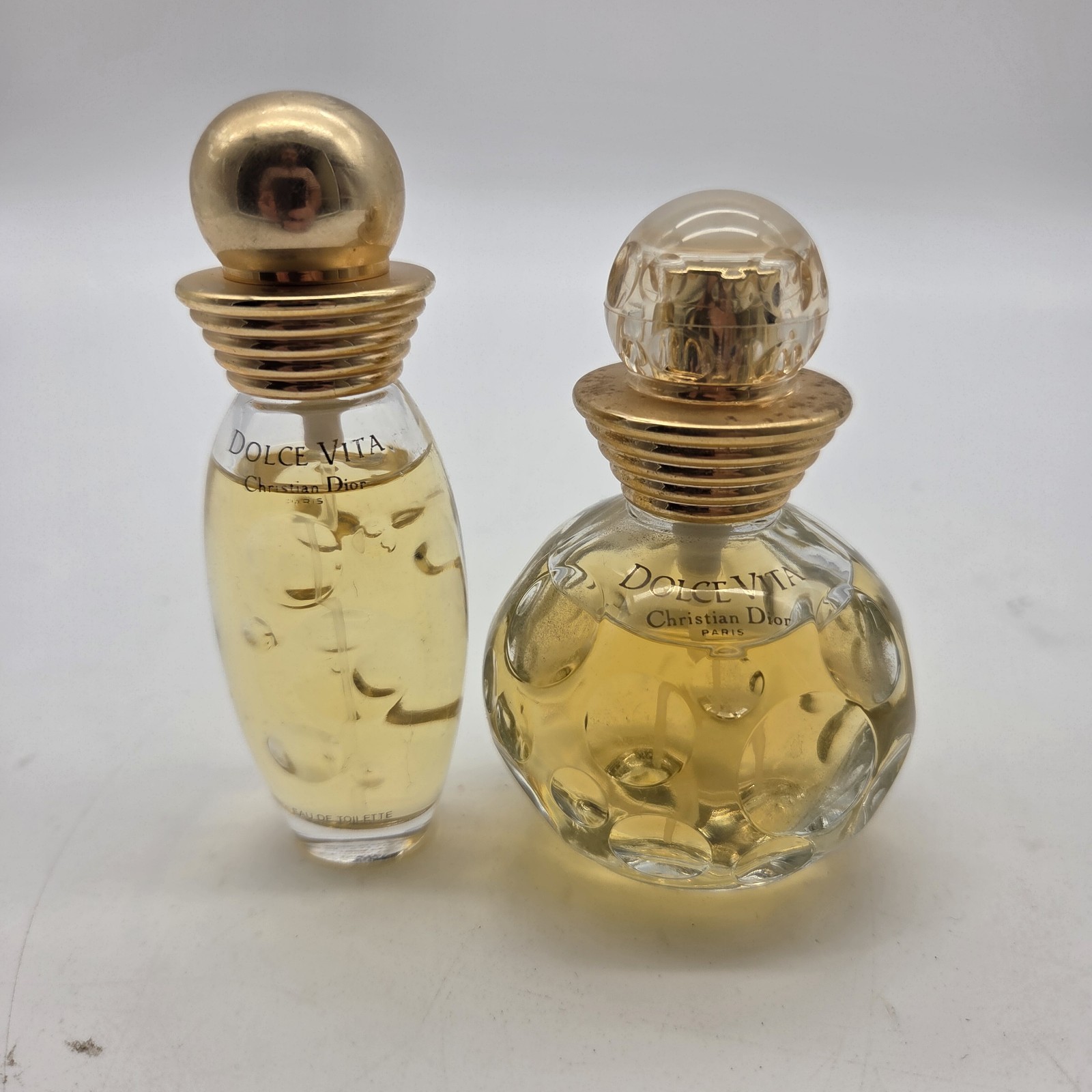 Vintage Christian Dior Dolce Vita Parfum Perfume Eau De Toilette Spray Lot Of 2
