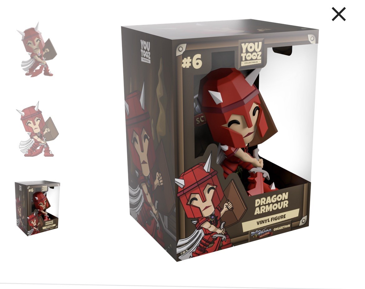 Youtooz Dragon Armour Vinyl Figure Old School RuneScape Limited