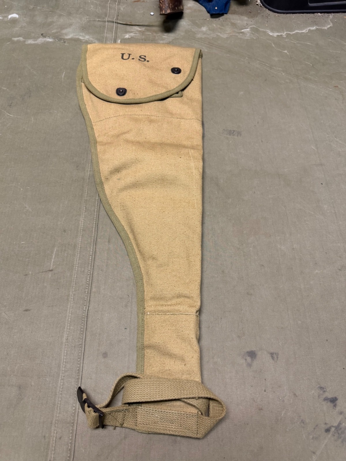 WWII US AIRBORNE PARATROOPER M1A1 CARBINE RIFLE JUMP CARRY SCABBARD CASE-ATF