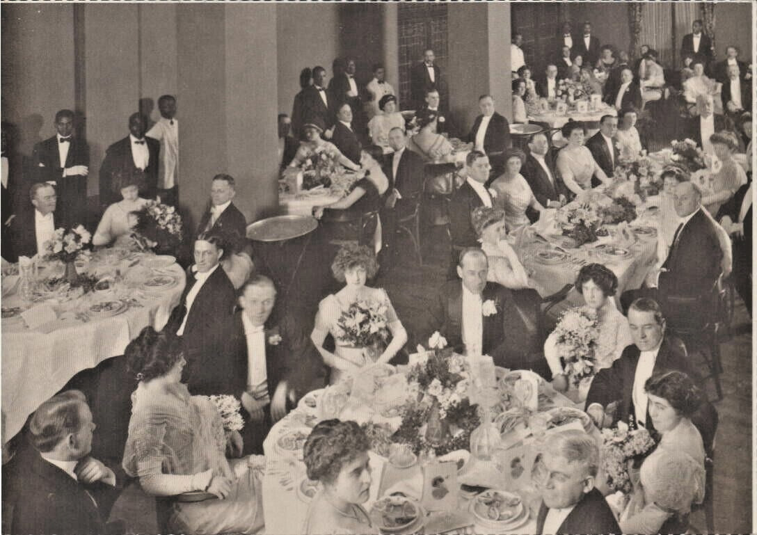 Vintage PC COTILLIAN CLUB DINNER Capital City Club 1912 ATL Historical Society