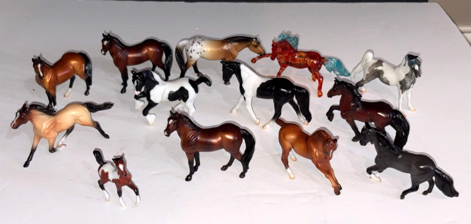 Vintage Breyer Reeves Lot Of 13 Horses Stablemates 4 X 3\