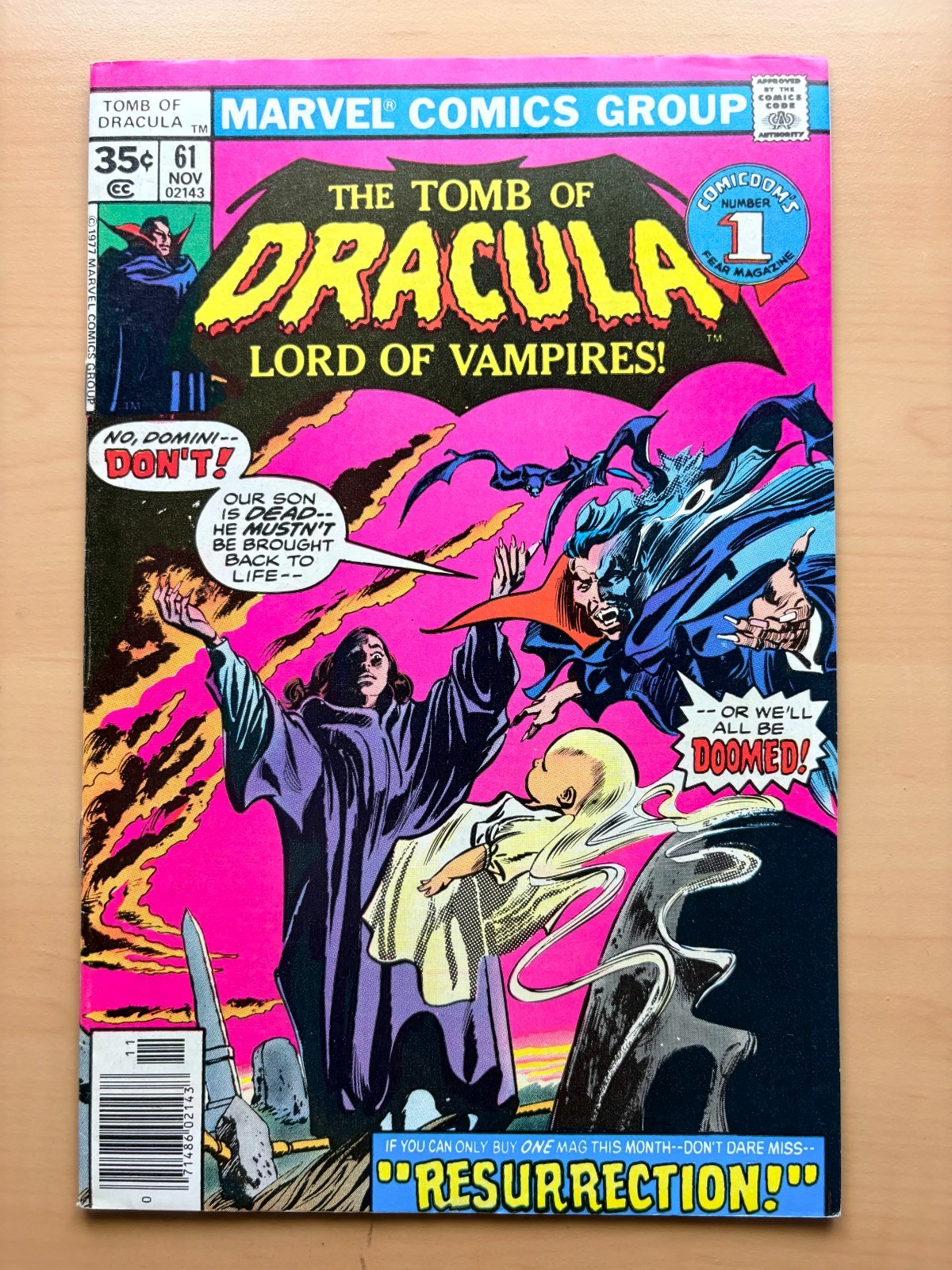 Tomb of Dracula #61 (VF+) Resurrection Marvel Comics 1977
