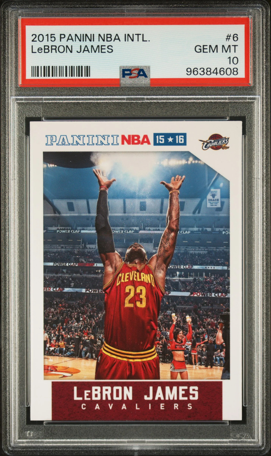LEBRON JAMES - 2015/16 Panini NBA International #6 PSA 10