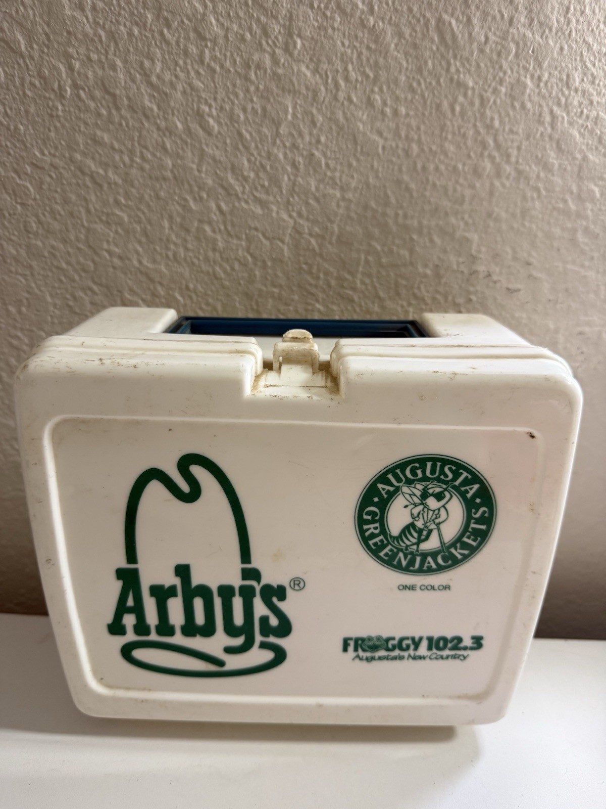 Vintage 1993 Arby’s Augusta GreenJackets Froggy 102.3 Promo Lunch Box Rare