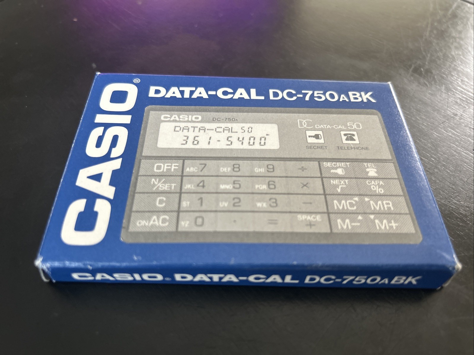 Vintage DC DATA-CAL 50 DC-750ABK CASIO