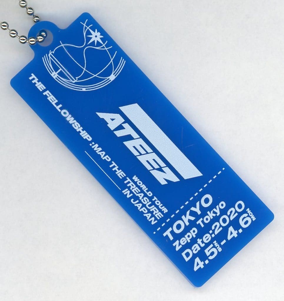ATEEZ Ticket Keychain (TOKYO VER.) Map The Treasure Japan Used Japan