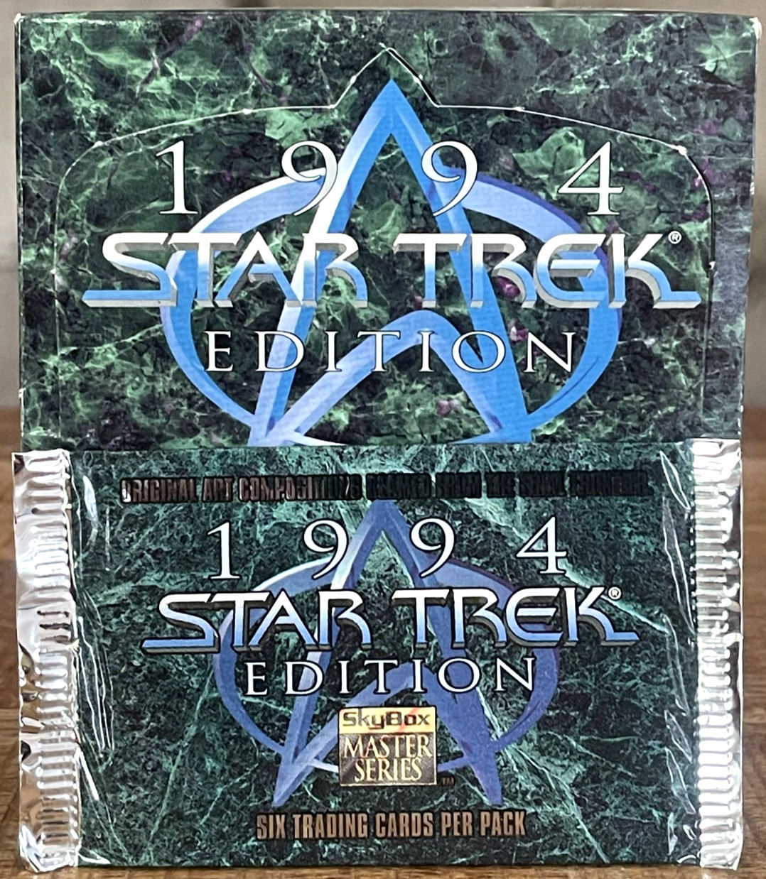 1994 Skybox Star Trek© (Master Series) 🚀 Pack 6 Cards Captain Kirk Spock Sealed