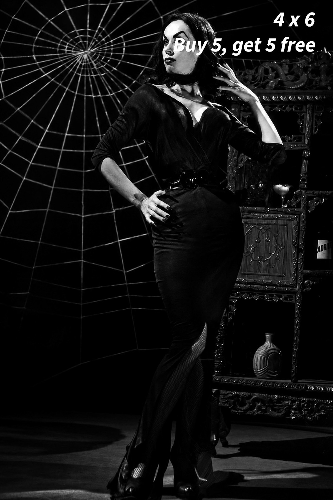 VAMPIRA - 4x6 Publicity Photo 🟣Retro Horror Television Icon Portrait