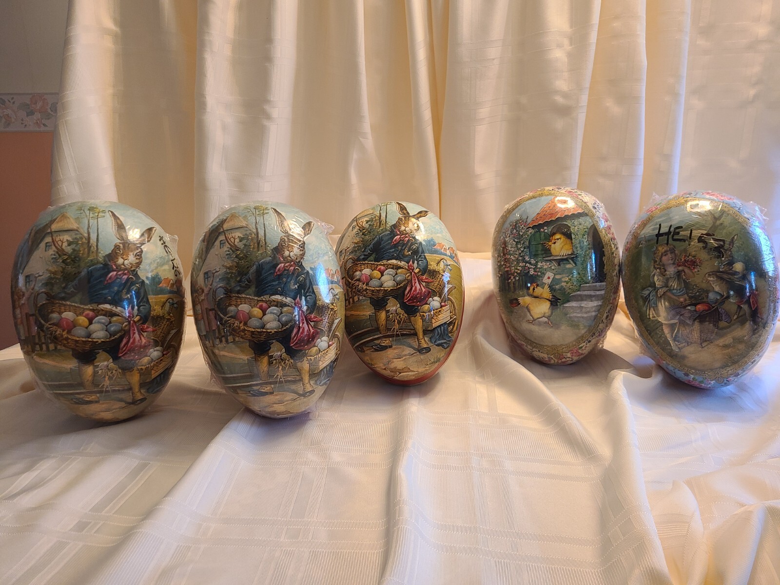 Vintage NESTLER Easter Egg Containers-Large(9.25