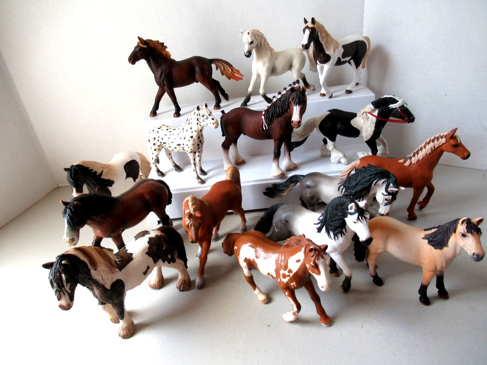 Schleich Horses A Great Variety Some with Braids and Some Retired A Unique Lot