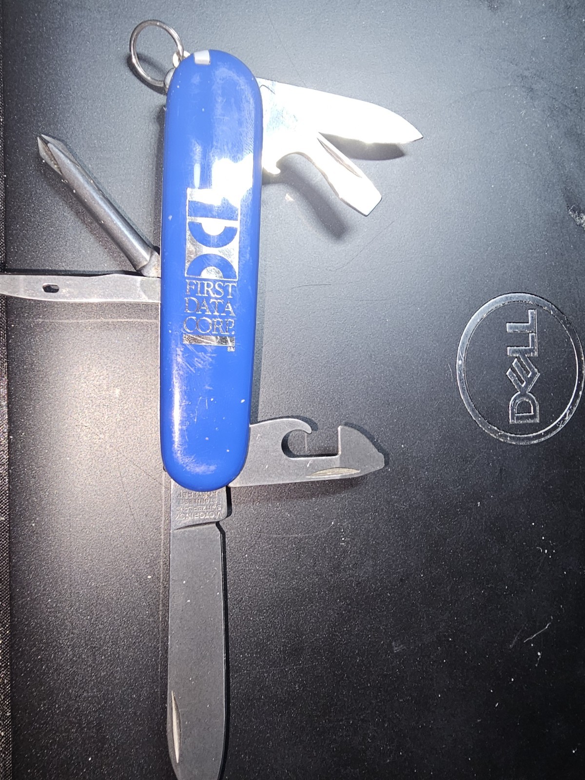 Victorinox Swiss Army Knife First Data Advertising Officer Suisse Blue Spartan