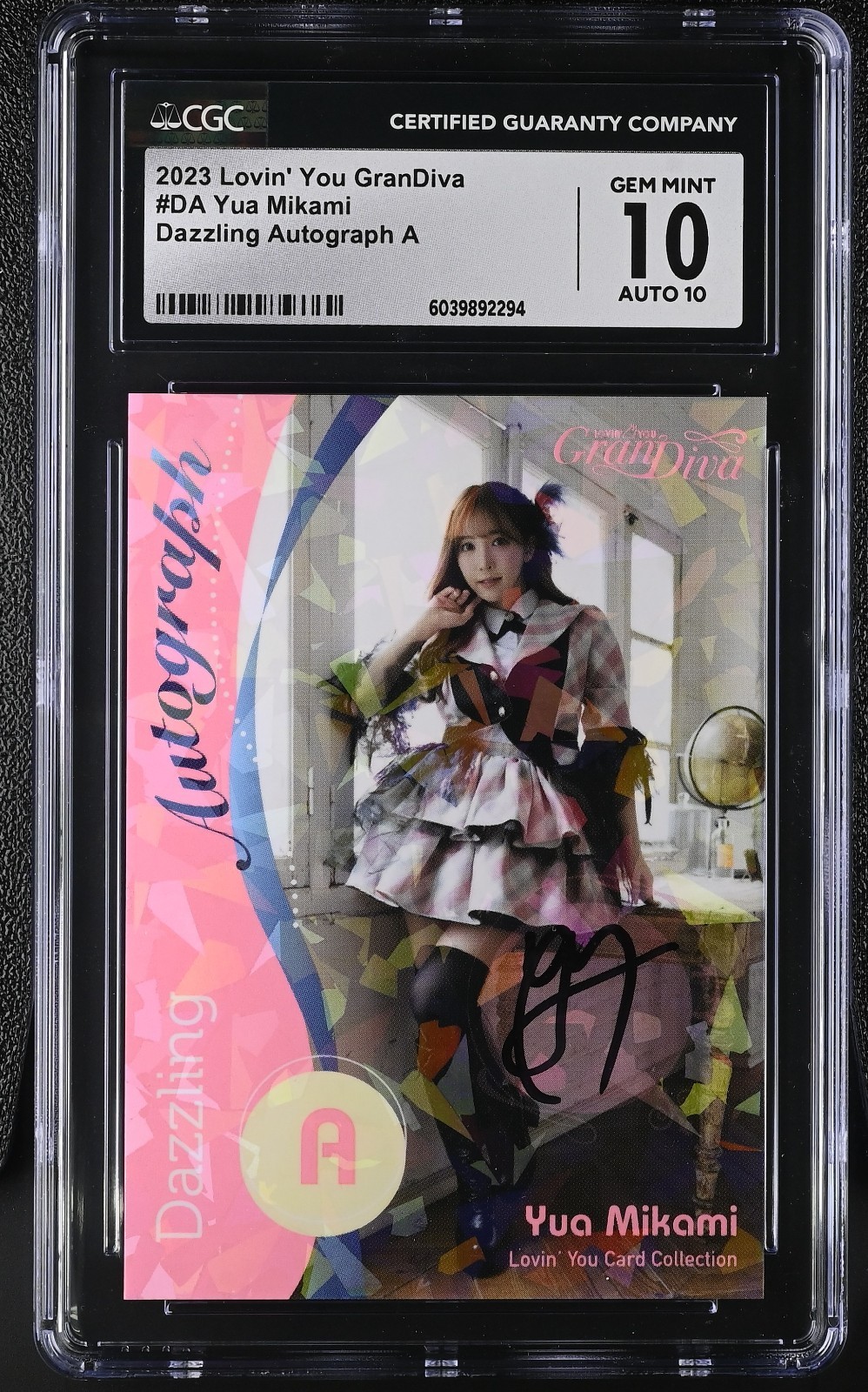 CGC 10 2023 Lovin You Yua Mikami GranDiva #DA Dazzling Autograph A Gem Mint 10