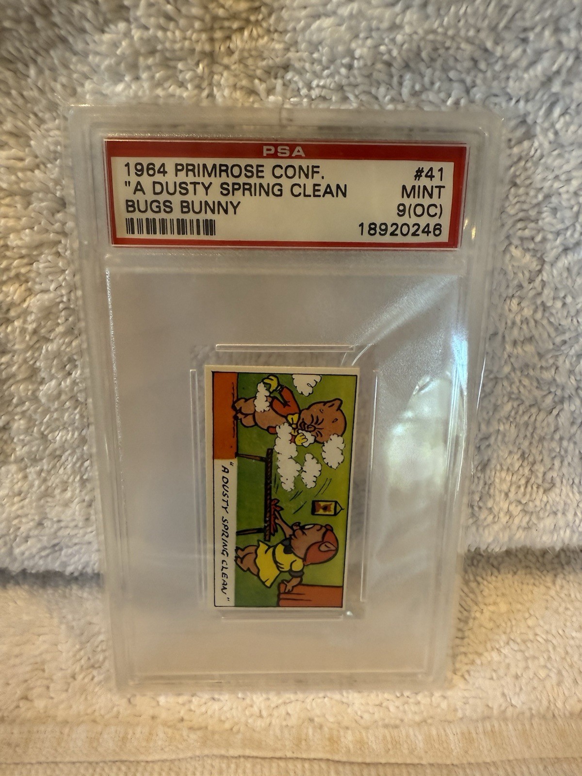 1964 Primrose Confectionery Bugs Bunny “A Dusty Spring Clean” PSA 9(OC)