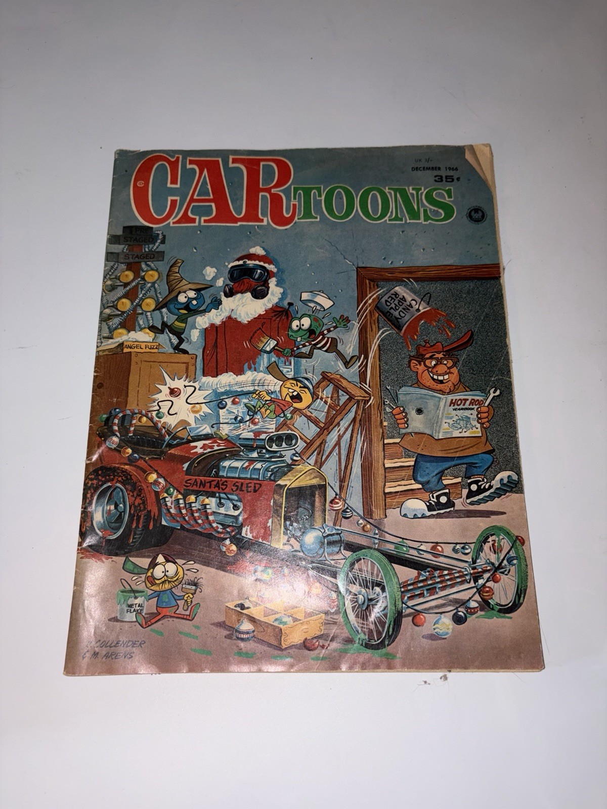 CARtoons Magazine February 1967 CarToons Magazine Christmas Art Cover