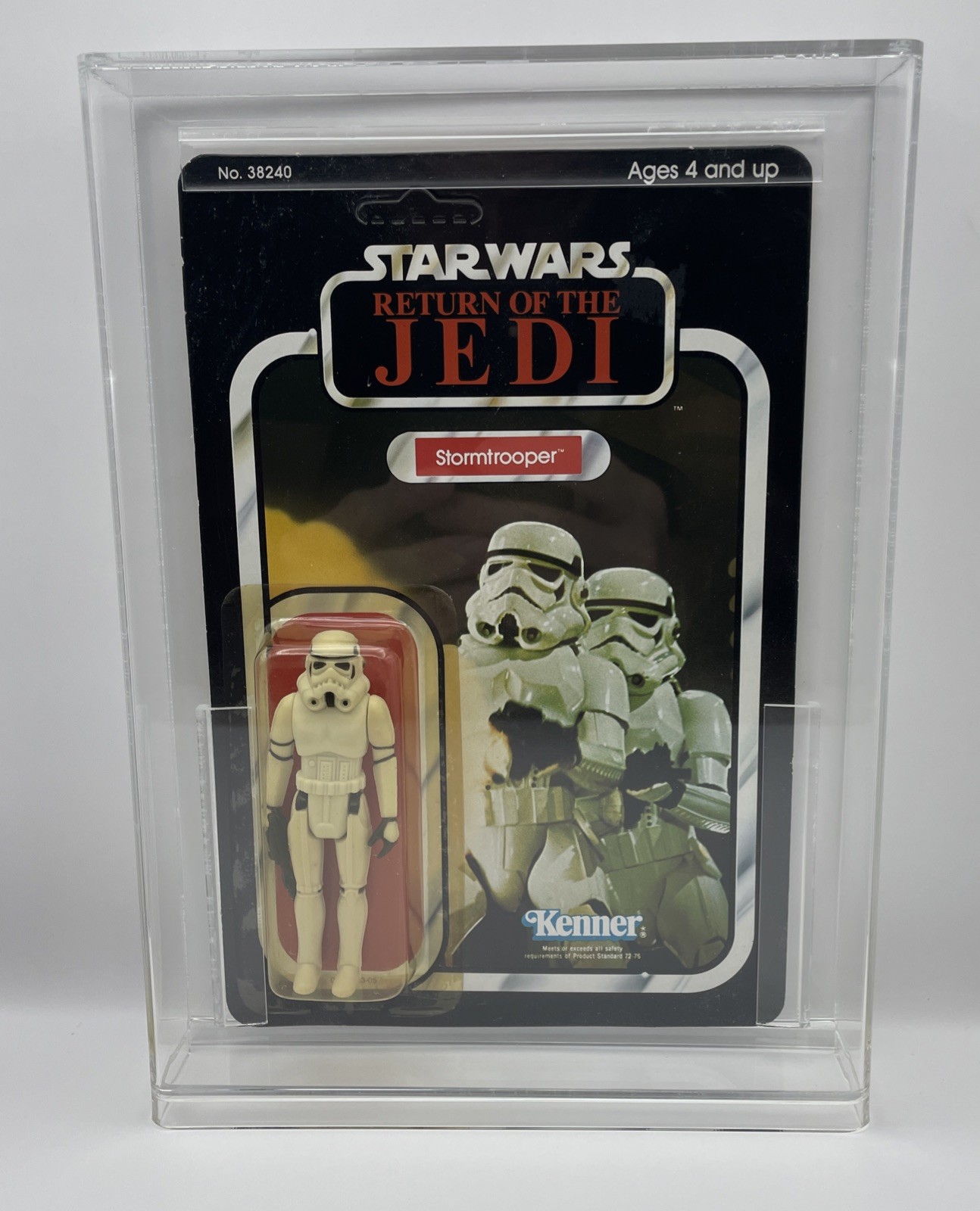 VTG Kenner Star Wars ROTJ Stormtrooper Action Figure 1983 Carded MOC Unpunched