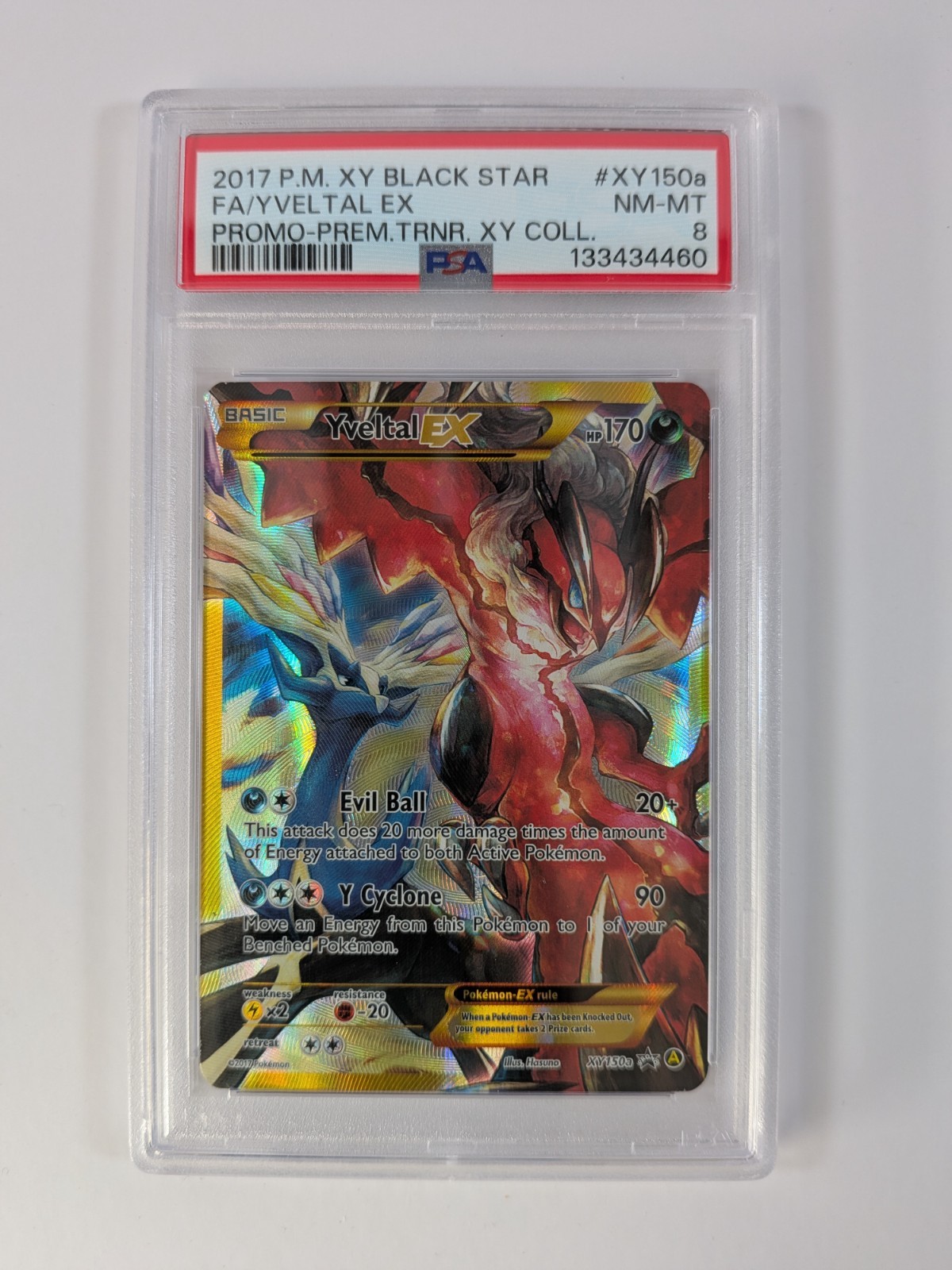 Yveltal EX XY Promo XY150a PSA 8 Pokémon Card