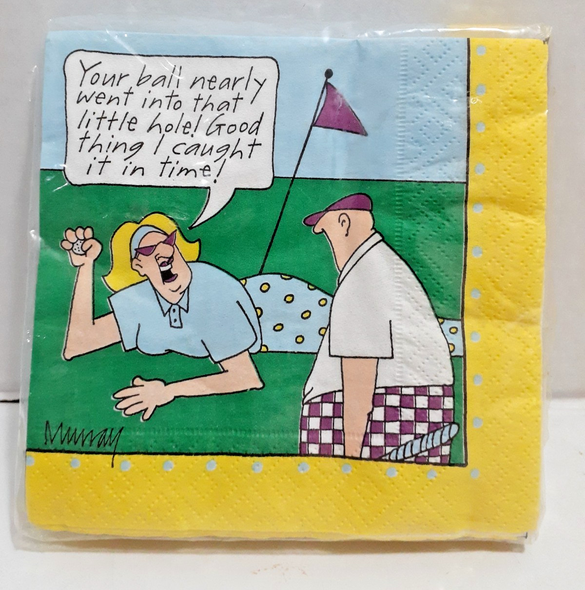 Vintage Murrays Law Party Beverage Napkins \