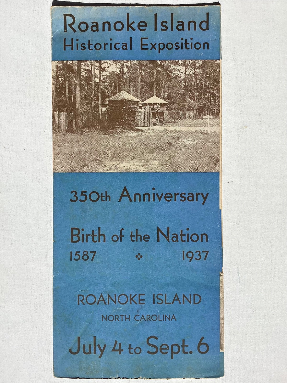 1937 The Lost Colony Brochure Roanoke Island Paul Green North Carolina