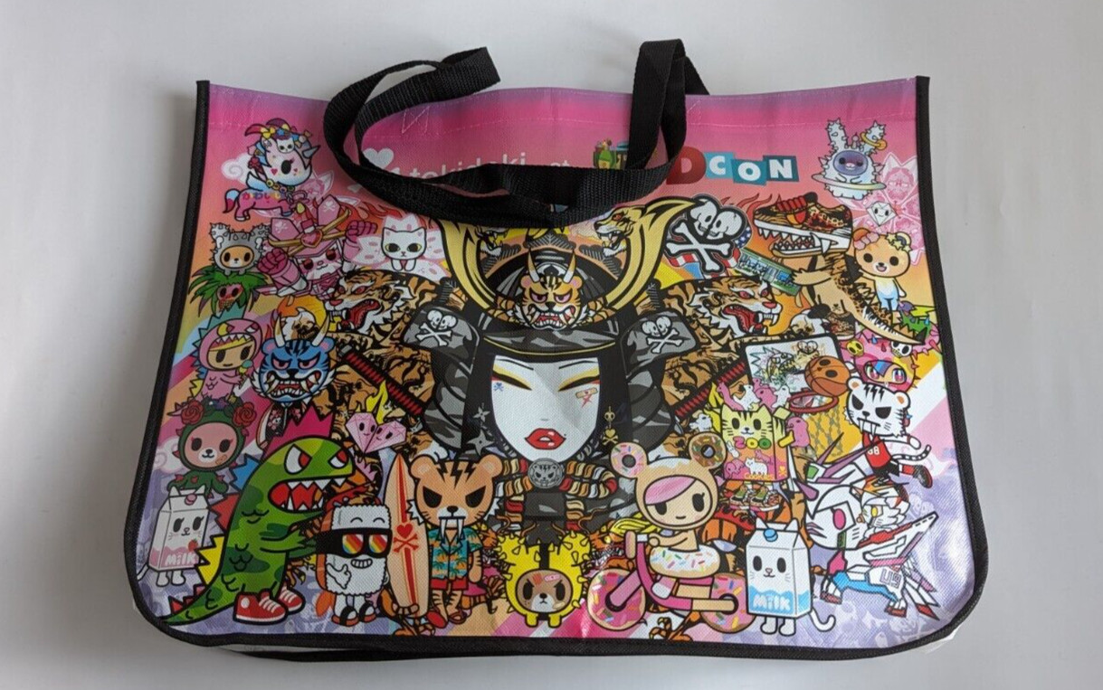 NEW DCon 2023 DesignerCon VIP TokiDoki  Exclusive Large Tote Shopping Bag