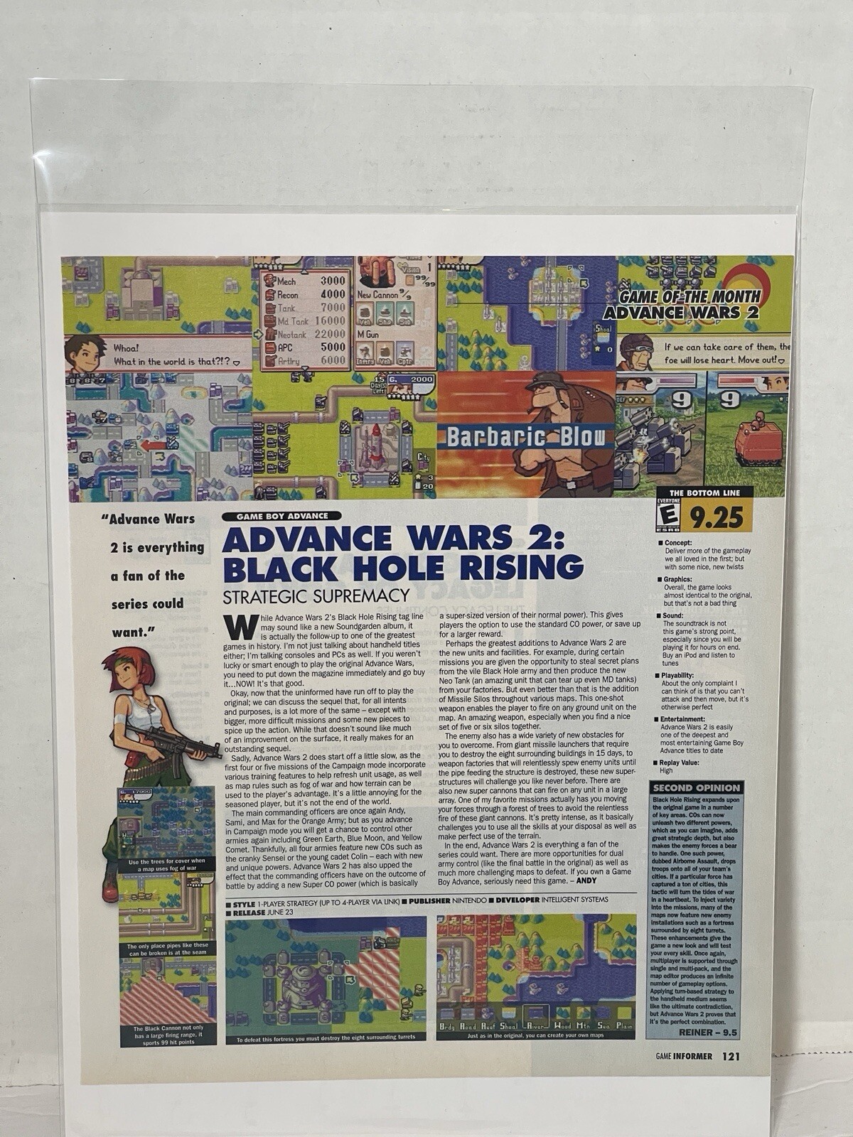Advance wars 2: Black hole rising video game review print ad wall art Ephemera