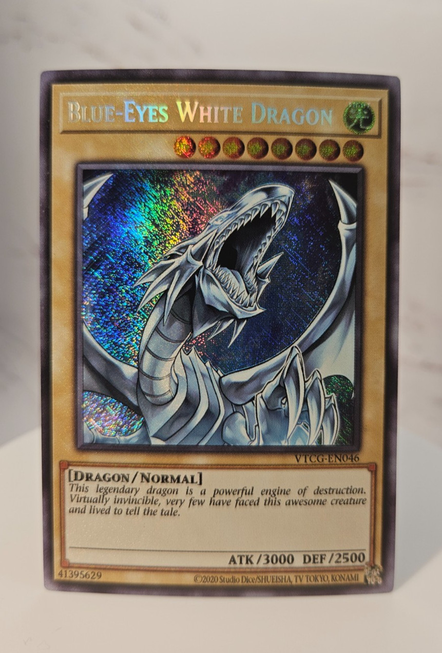 Blue-Eyes White Dragon - Secret Rare (Majesty with Eyes of Blue) (Please READ)
