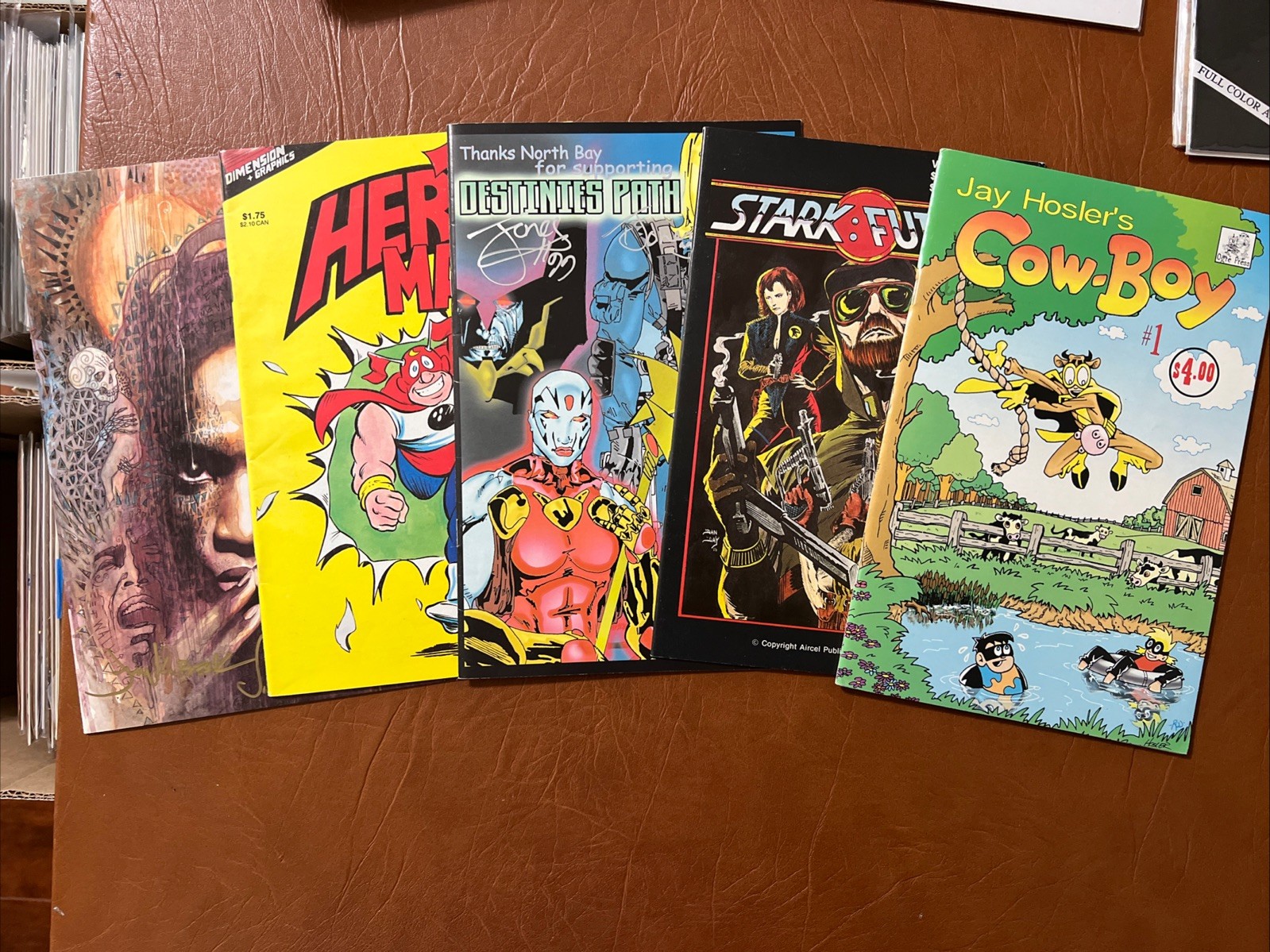 Lot of 5 Indies incl 2 w/Autographs: VF to VF+ & Up, Wonderfully Obscure Titles