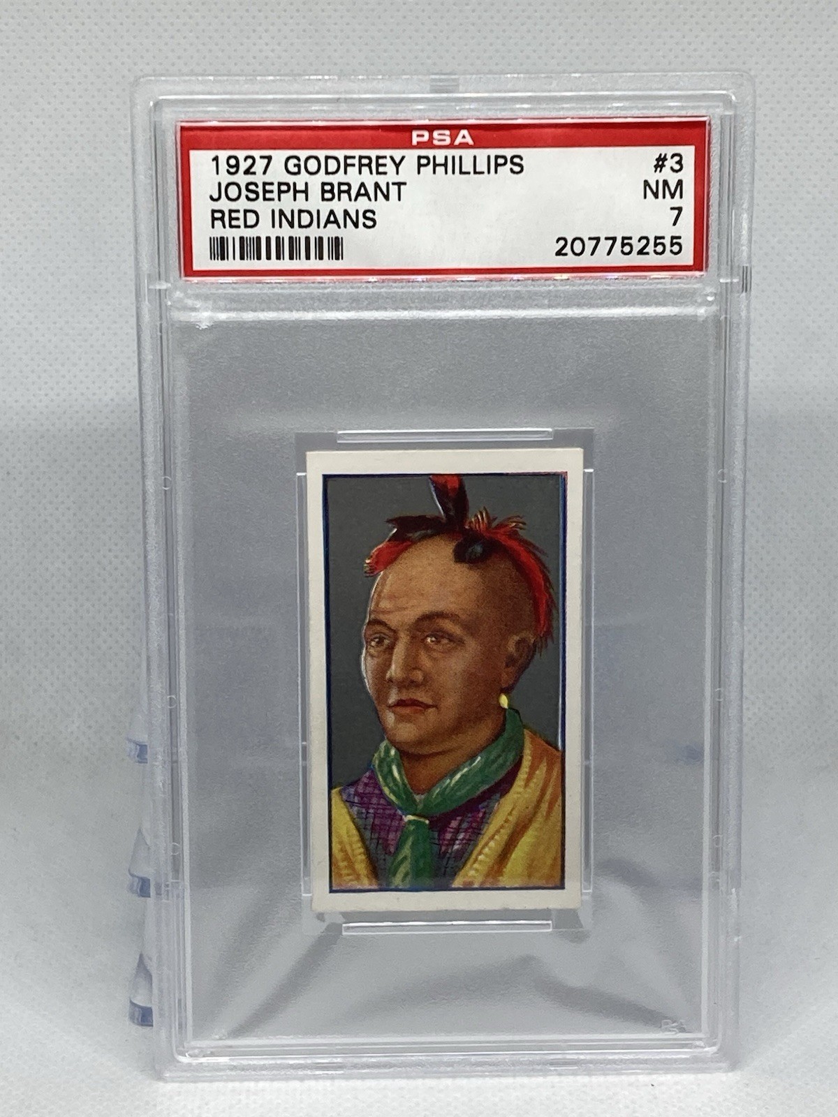 1927 Godfrey Phillips Red Indians #3 Joseph Brant PSA 7