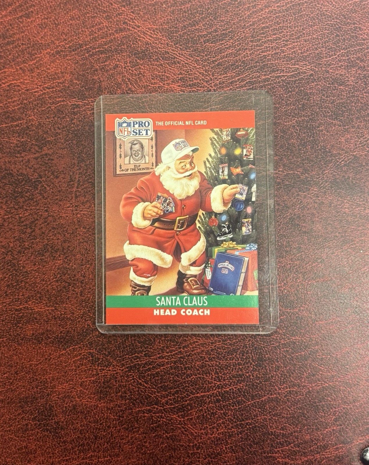 Pro Set 1990 NFL Santa Claus Head Coach Replay of the Month Trading Card