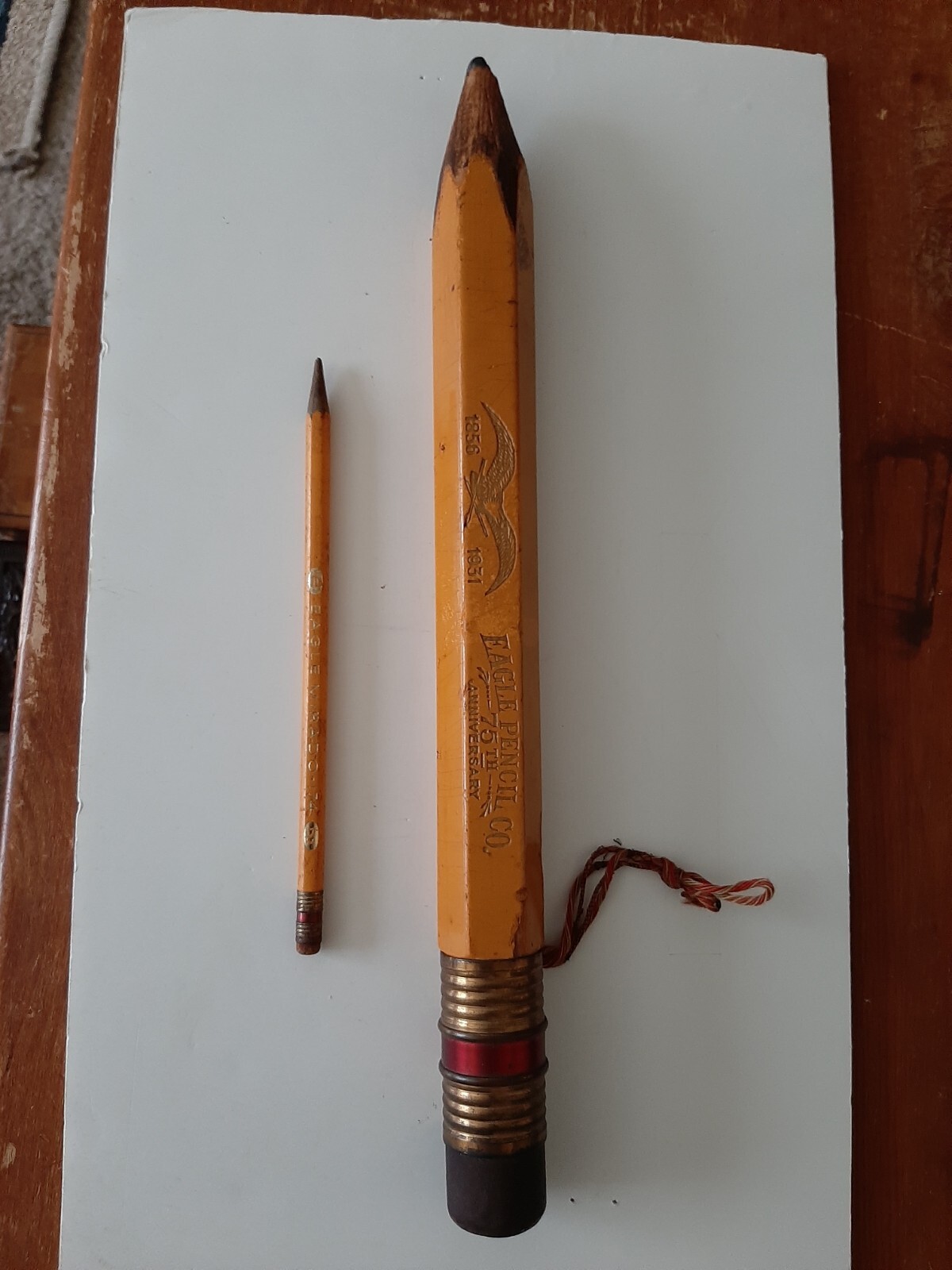 Vintage 1856- 1931 Eagle Pencil Co. 75th Anniversary Real Lead - 14\
