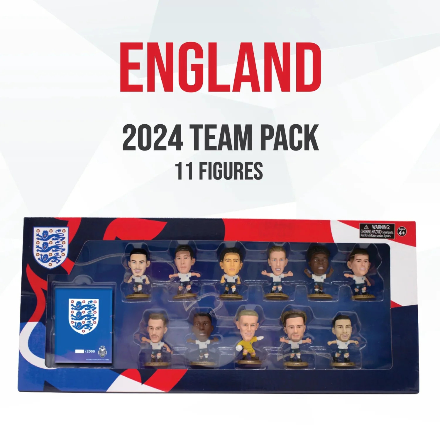 SoccerStarz: England Team Pack 11 - 2024 Version Figures