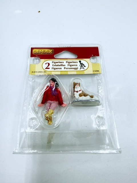 LEMAX A Short Break, Set of 2 Figurines #52366 for Bench