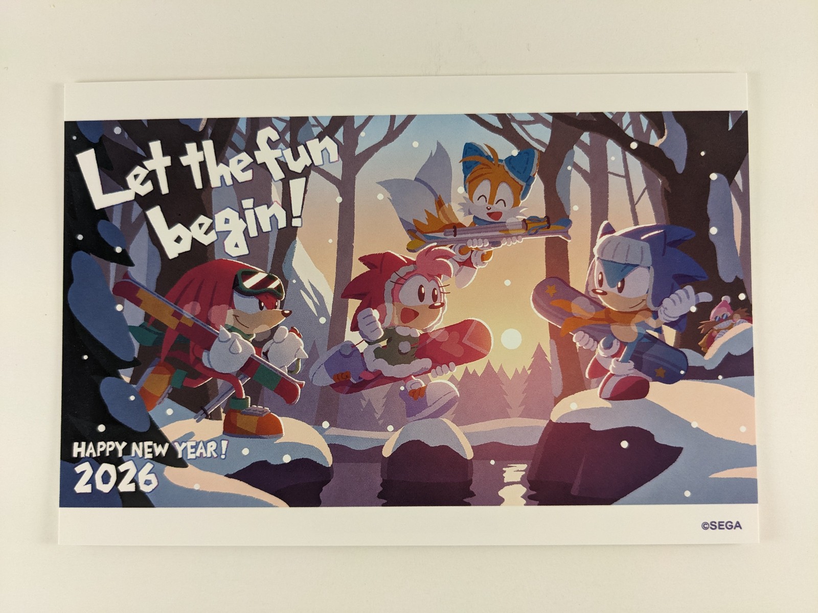 Sega Happy New Year 2026 Postcards Set of 3 Sonic Yakuza