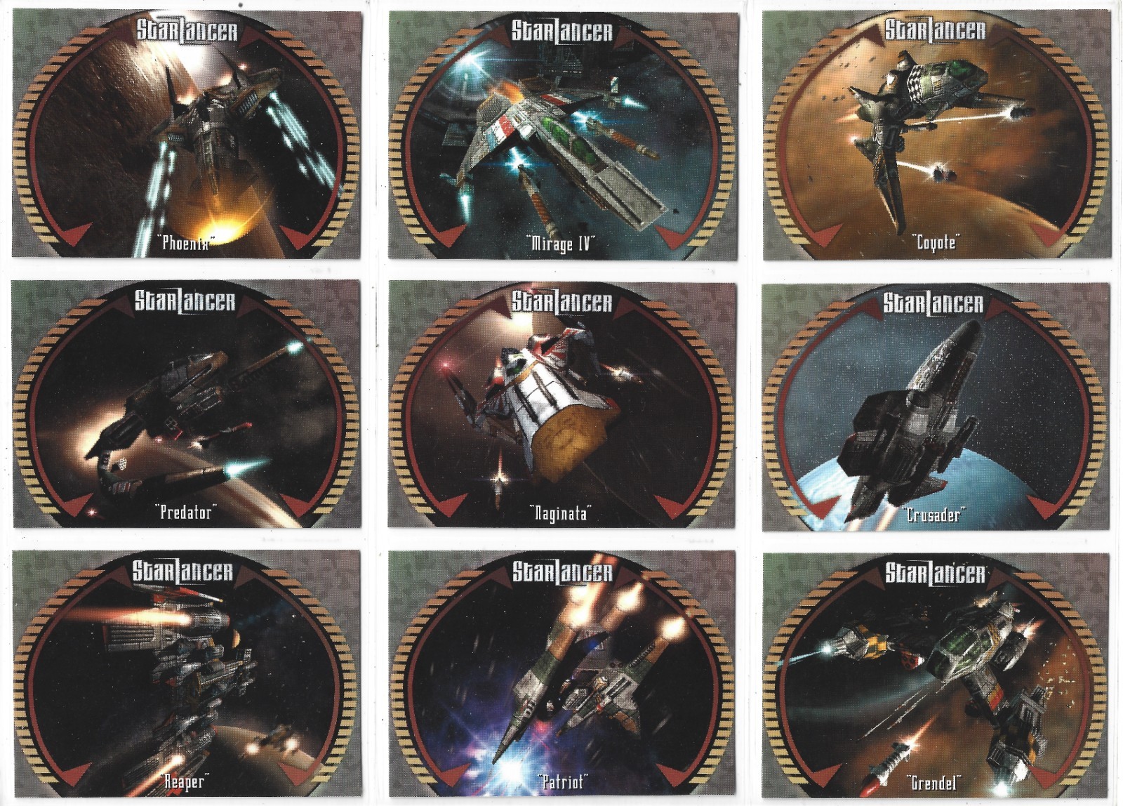 SEGA STARLANCER TRADING CARD SET MICROSOFT DREAMCAST SPACE FLIGHT SIMULATOR 2000