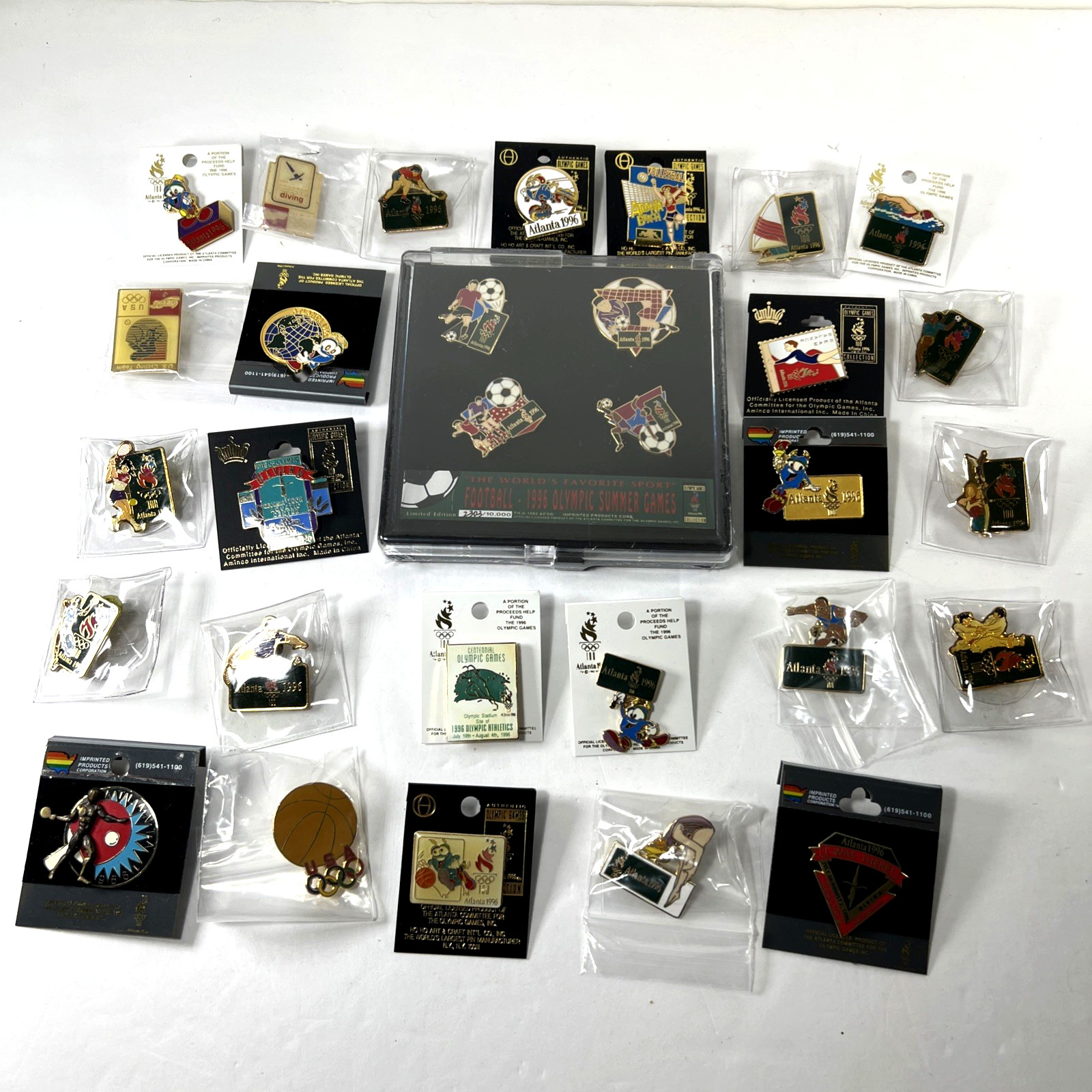 30 Vintage Atlanta 1996 Olympic Games Lapel Pin LOT Official Licensed Enamel 