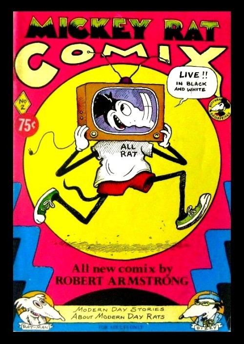 MICKEY RAT COMIC #2, 1980, LAST GASP, ROBERT ARMSTRONG, UNDERGROUND COMIC NM