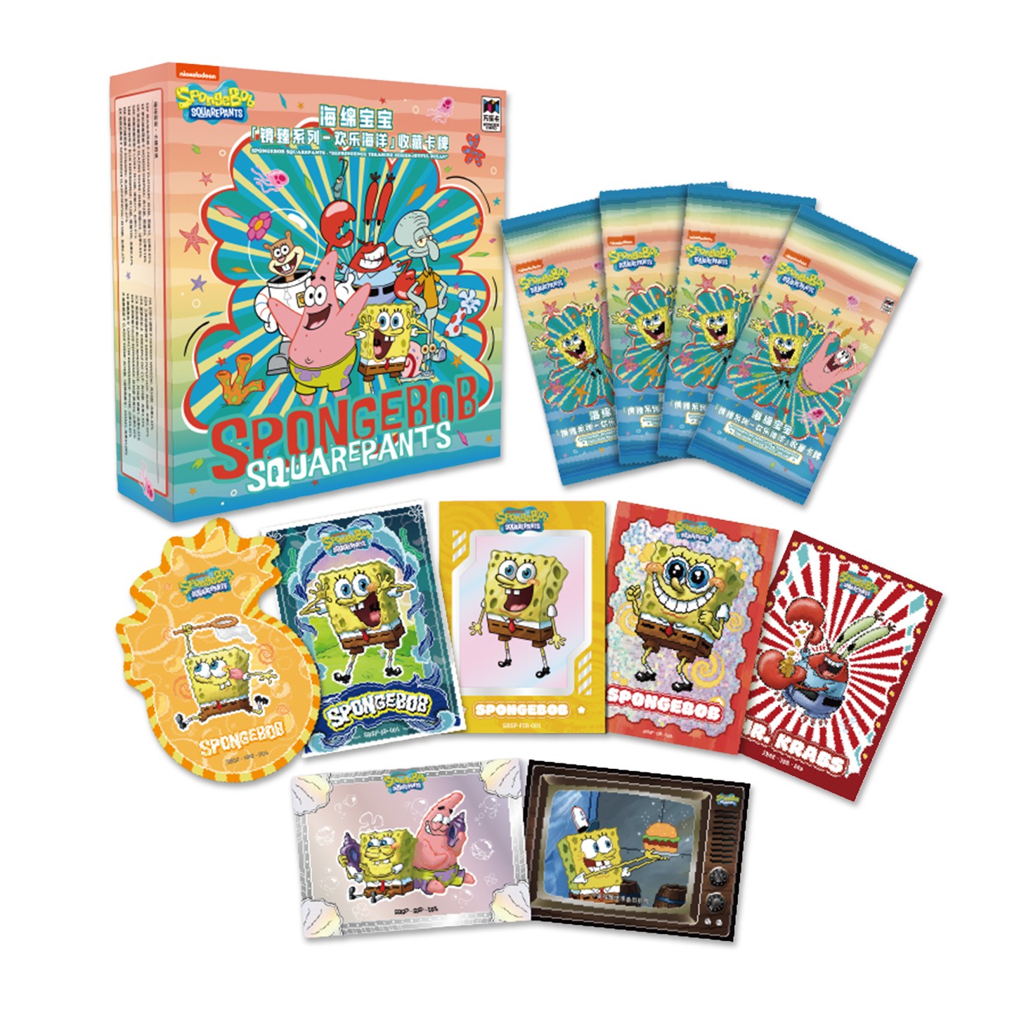 VANLUCK SpongeBob SquarePants Joyful Ocean Trading Cards Boxed Gift Blind Box