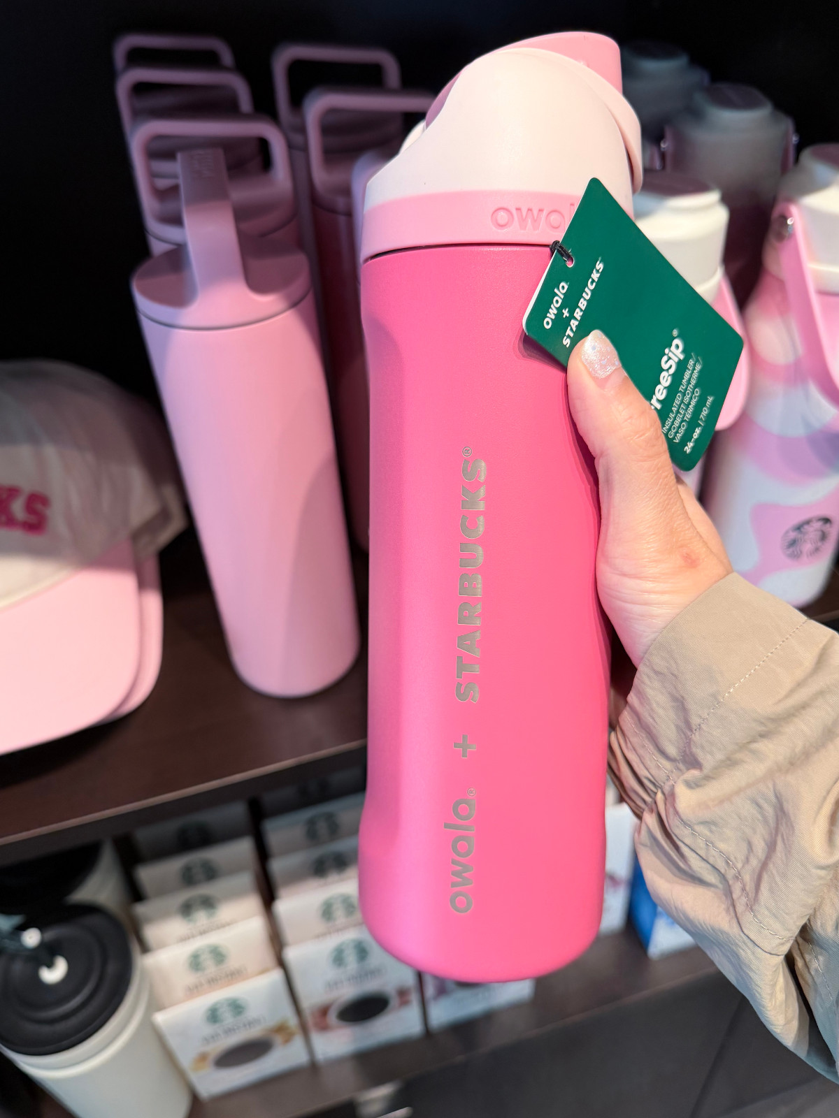 STARBUCKS x OWALA 24oz FreeSip 2026 Pink Drink Limited Edition Bottle