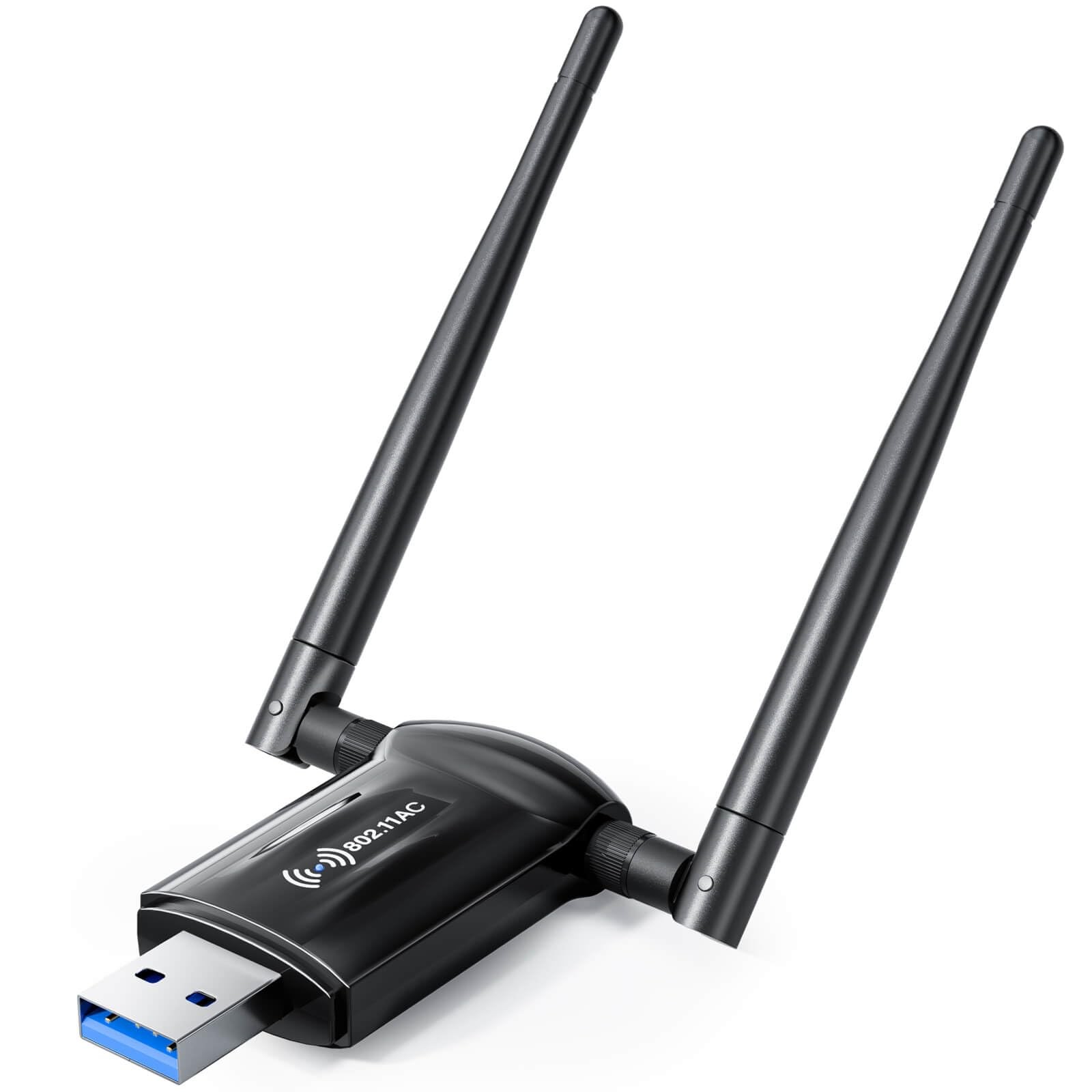 USB WiFi Adapter for Desktop PC - 1300Mbps Wi-Fi 5G 2.4G USB 3.0 Wireless Adapt