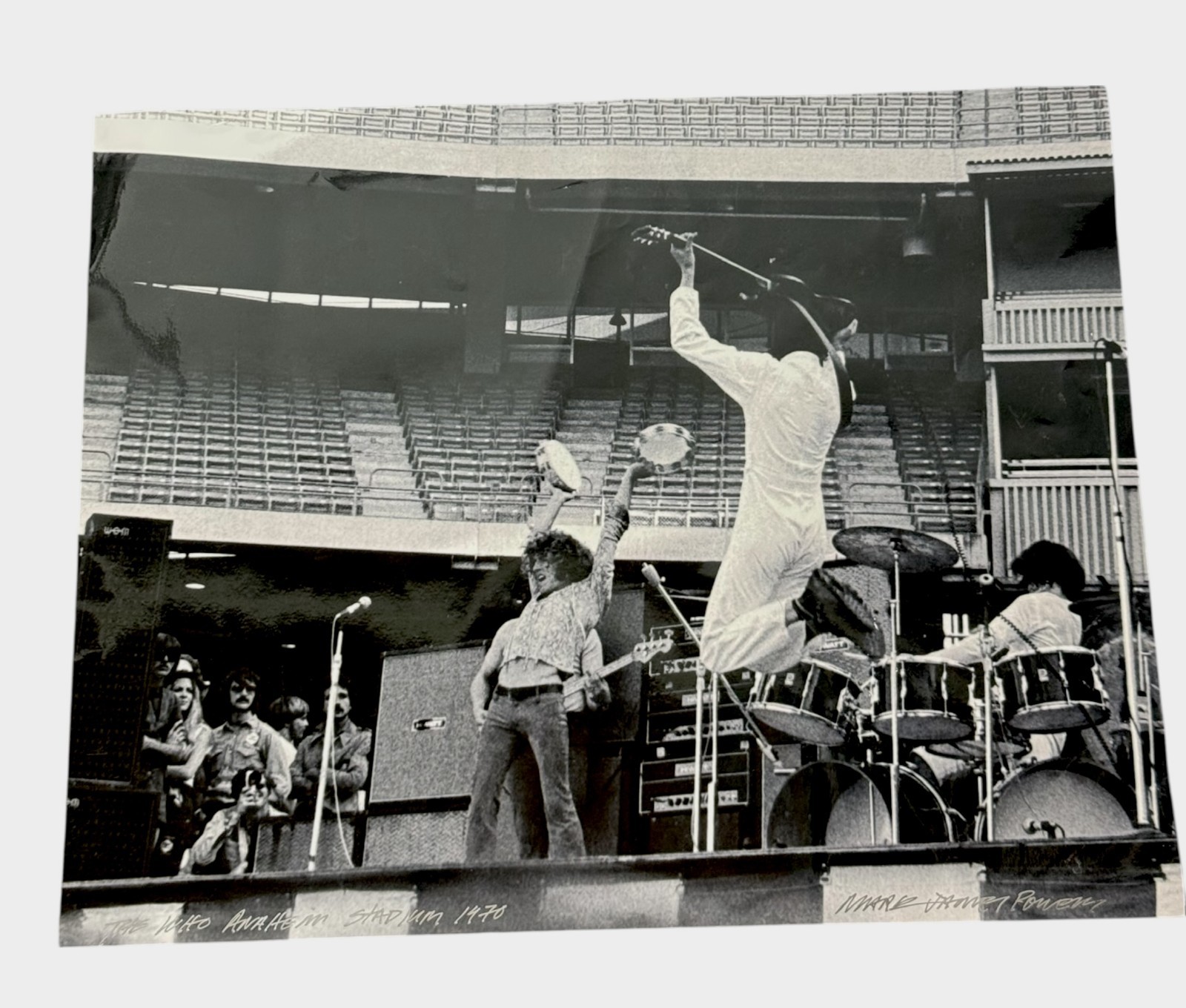 Mark James Powers - The Who At Anaheim Stadium, 1970 Signed, 20”x30”
