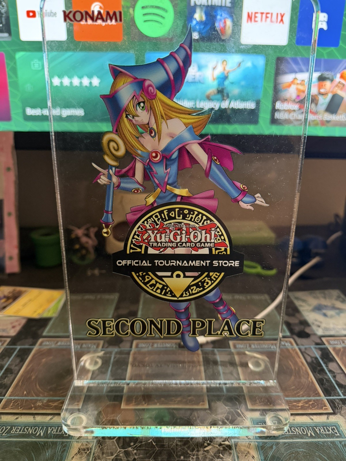 YU-GI-OH OTS Dark Magician Girl 2nd Place Konami Official Store Trophy