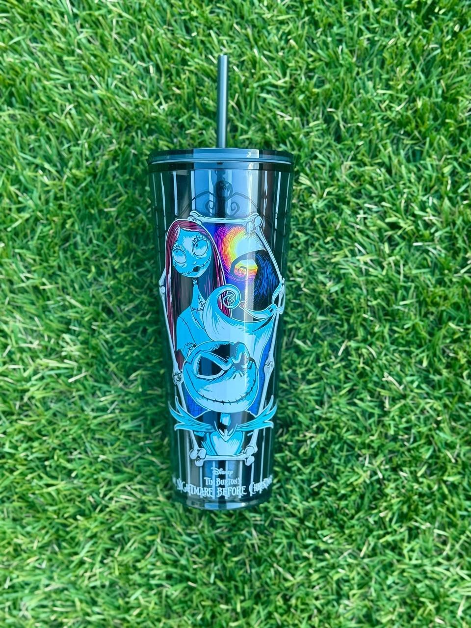 New The Nightmare Before Christmas 24 Oz Starbucks Travel Tumbler 