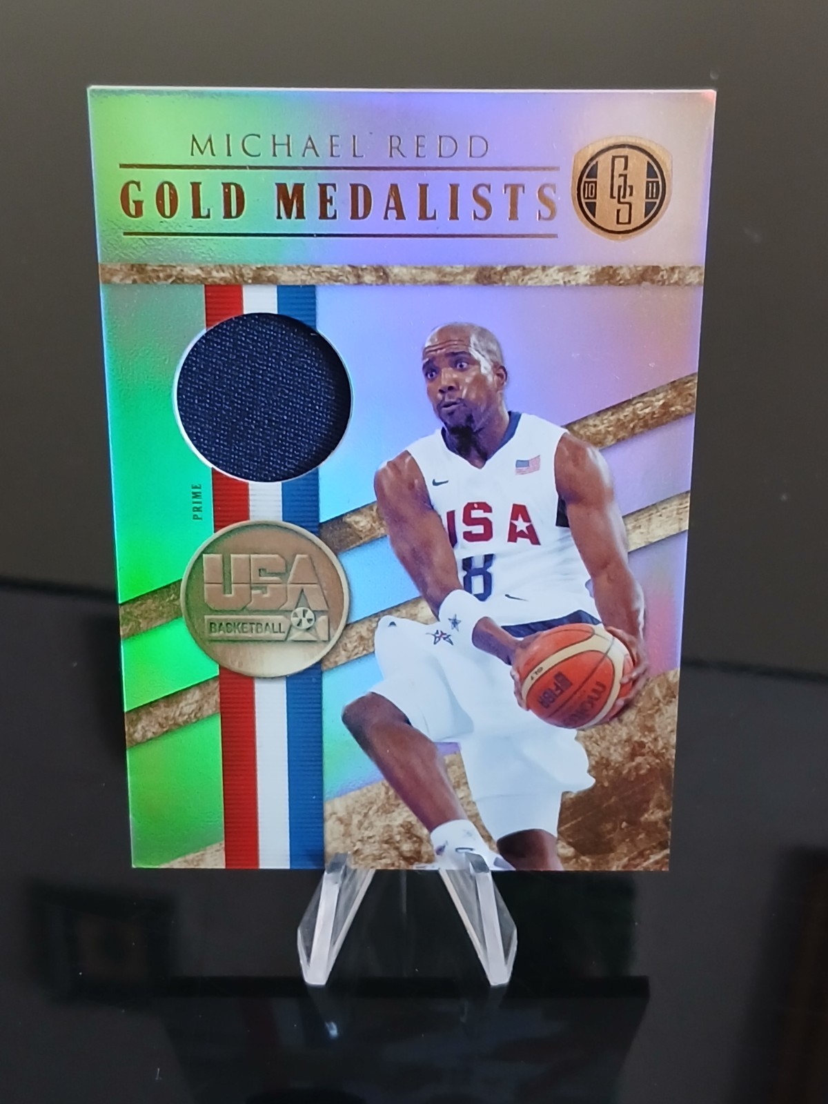 2010-11 PANINI GOLD MEDALISTS Mickael Redd TEAM USA #3 prime /25 patch Jersey 