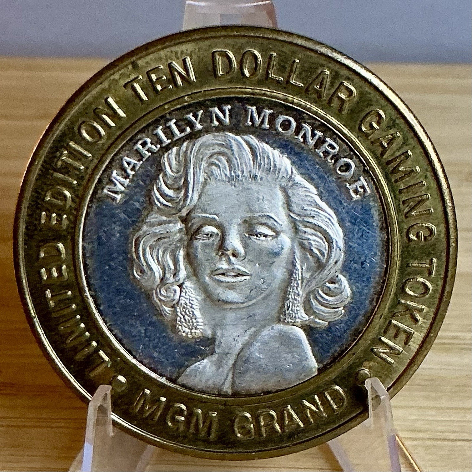 .999 Fine Silver $10 Gaming Casino Token MGM Grand, Marilyn Monroe