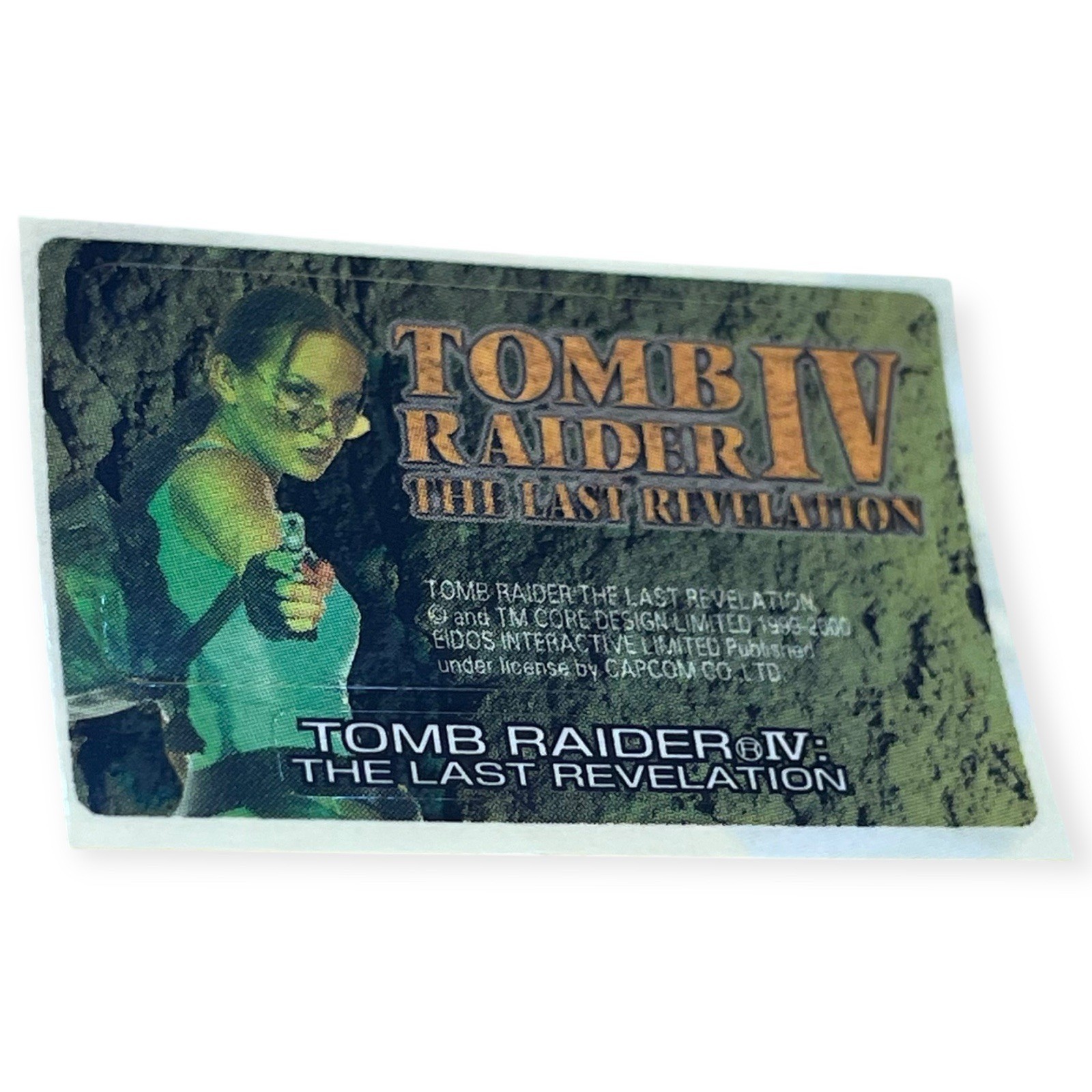Sony PlayStation 1 PS1 Tomb Raider IV Last Revelation Memory Card Sticker