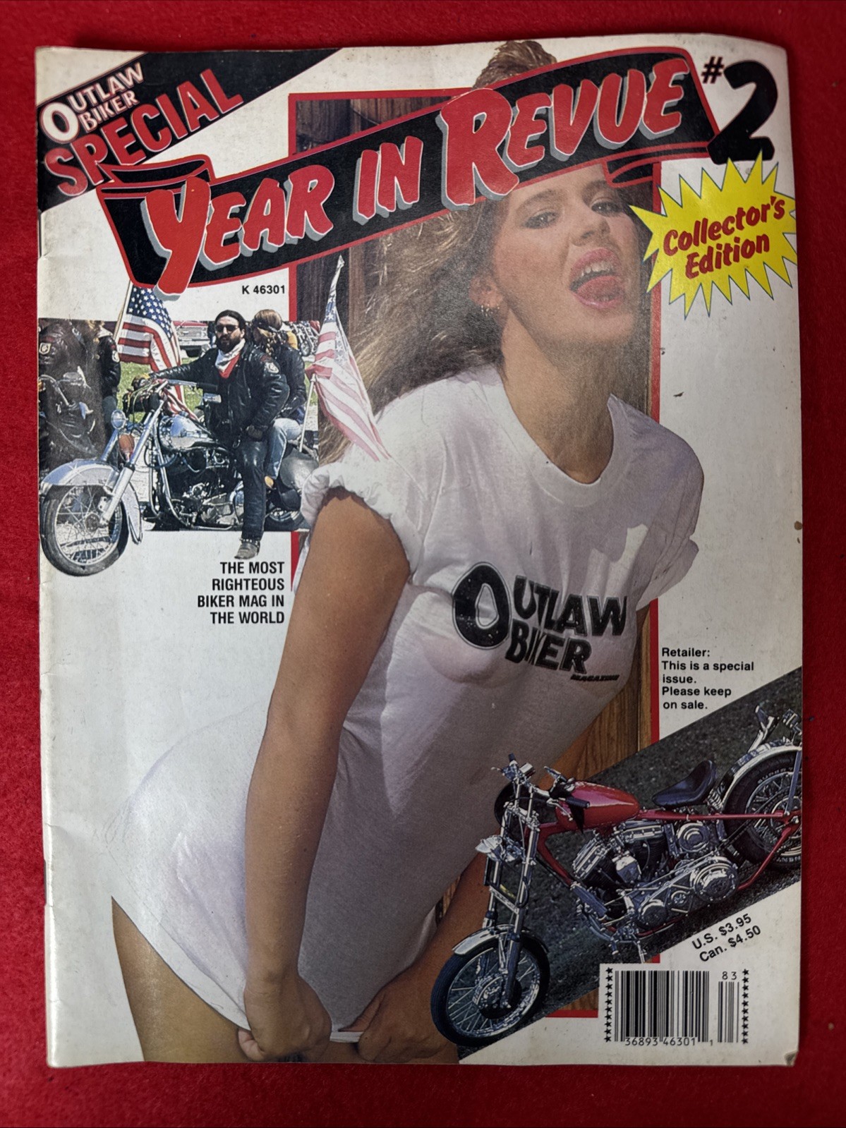 VINTAGE - OUTLAW BIKER - 1992 - SPECIAL YEAR IN REVIEW COLLECTORS EDITION
