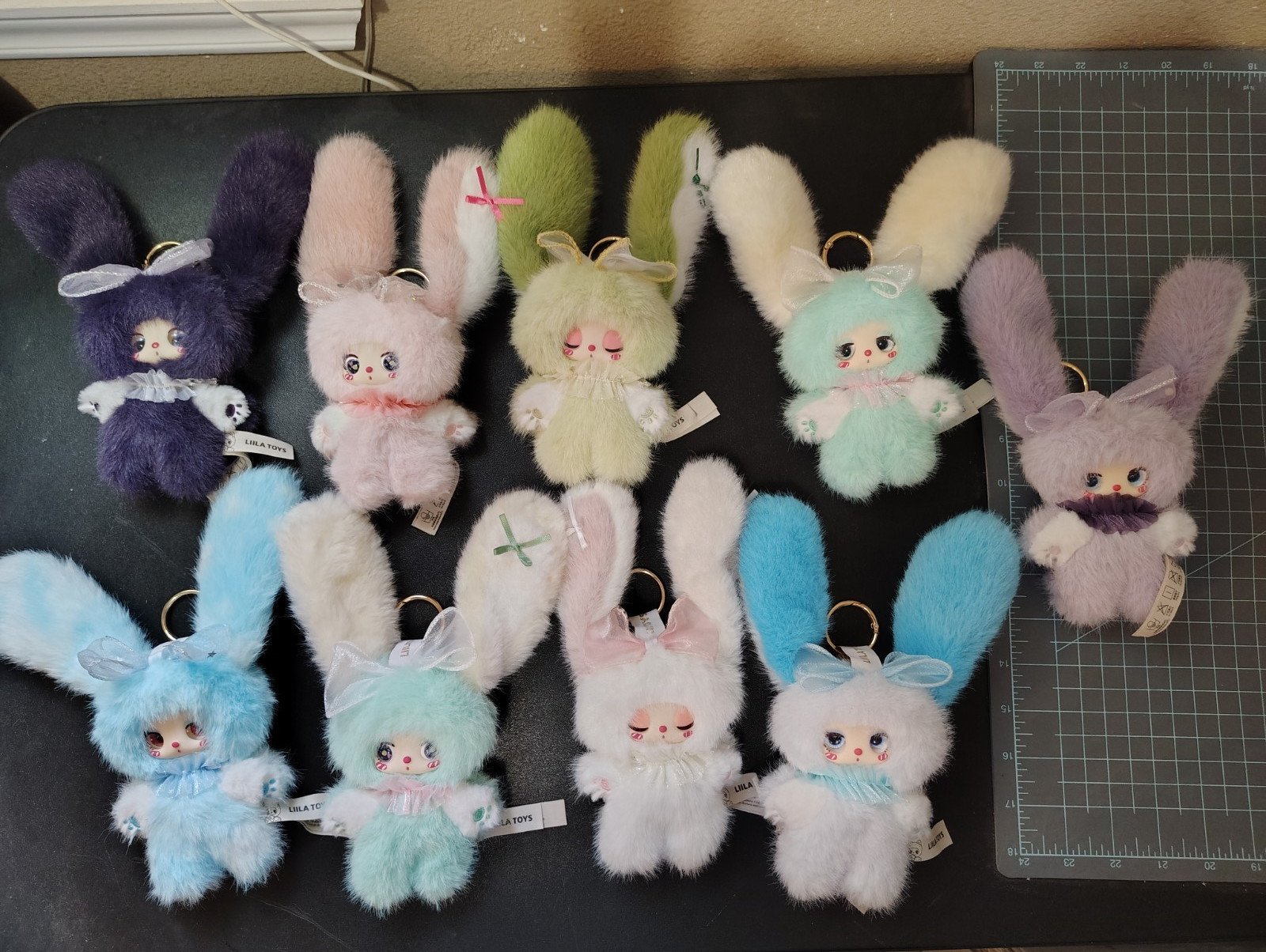 LOT OF 9 LIILA MINI PLUSH TOYS 
