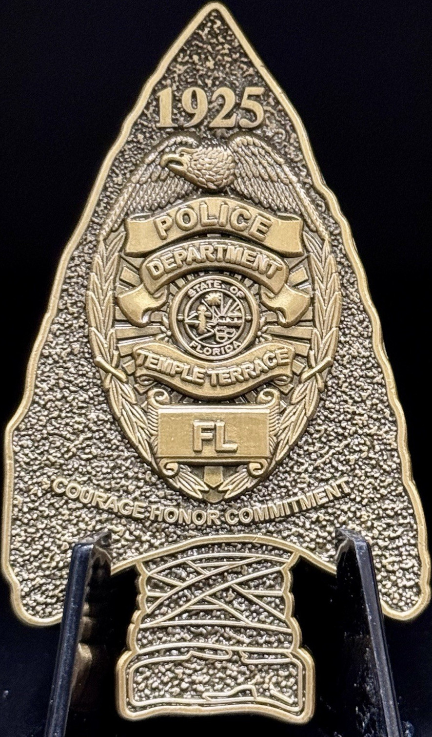 🔥 TEMPLE TERRACE PD. 🔥FL. 🔥ARROWHEAD CHALLENGE COIN🔥